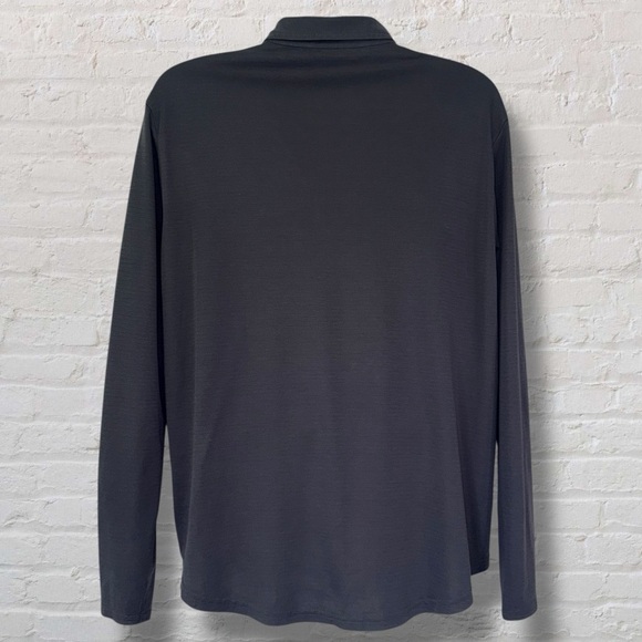 TravisMathew Long Sleeve Polo Shirt Men’s XL Gray Performance Stretch Golf - Picture 3 of 8
